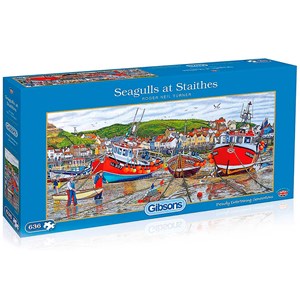 Gibsons (G4045) - "Seagulls at Staithers" - 635 pieces puzzle