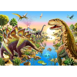 Bluebird Puzzle (70157) - Adrian Chesterman: "Jurassic River" - 500 pieces puzzle