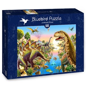 Bluebird Puzzle (70157) - Adrian Chesterman: "Jurassic River" - 500 pieces puzzle