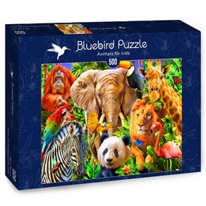 Bluebird Puzzle (70187) - Adrian Chesterman: "Animals for kids" - 500 pieces puzzle