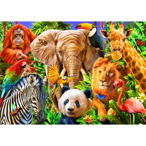 Bluebird Puzzle (70187) - Adrian Chesterman: "Animals for kids" - 500 pieces puzzle