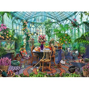 Ravensburger (14832) - "Greenhouse Mornings" - 500 pieces puzzle