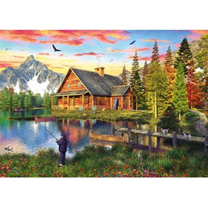 Schmidt Spiele (58371) - "Fishing at the Lake" - 500 pieces puzzle