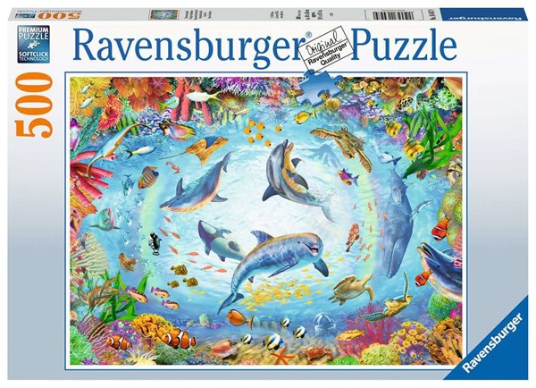 Ravensburger (16447) - "Cave Dive" - 500 pieces puzzle