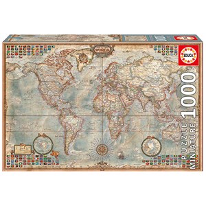 Educa (16764) - "Political Map Of The World" - 1000 pieces puzzle