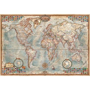 Educa (16764) - "Political Map Of The World" - 1000 pieces puzzle