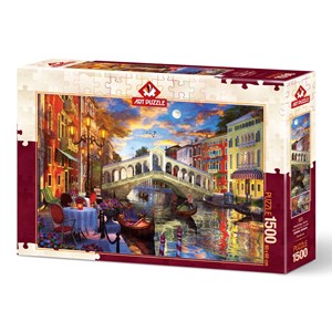 Art Puzzle (5372) - "Rialto Bridge, Venice" - 1500 pieces puzzle