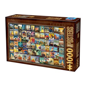 D-Toys (74621) - "Travel" - 1000 pieces puzzle