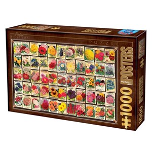 D-Toys (74492) - "Flowers" - 1000 pieces puzzle