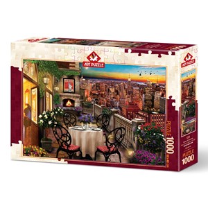 Art Puzzle (5184) - "Dinner at New York" - 1000 pieces puzzle