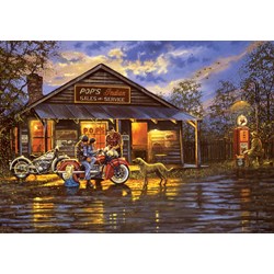 Art Puzzle (5190) - "Motorcyclist" - 1000 pieces puzzle