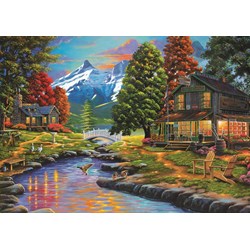 Art Puzzle (4575) - "Two Shores A Forest" - 2000 pieces puzzle