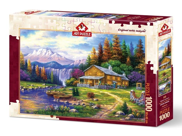Art Puzzle (4230) - "Sunset on the Mountains" - 1000 pieces puzzle