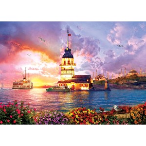 Art Puzzle (5179) - "The Maiden's Tower" - 1000 pieces puzzle