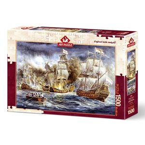 Art Puzzle (4549) - "Battleship War" - 1500 pieces puzzle
