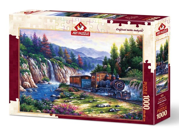Art Puzzle (4233) - "Travelling by Train" - 1000 pieces puzzle
