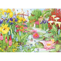 Buffalo Games (11282) - "Flower Show, The Water Garden" - 1000 pieces puzzle