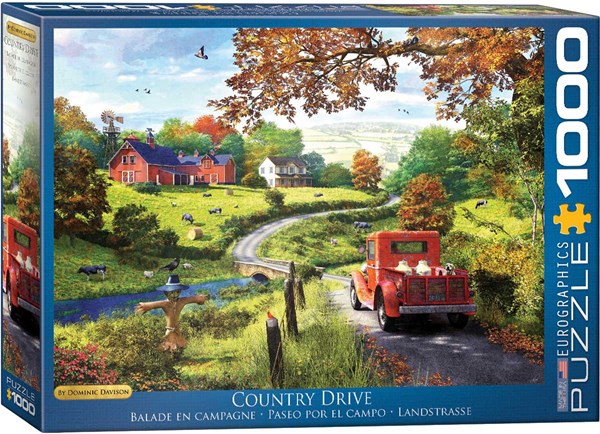 Eurographics (6000-0968) - Dominic Davison: "The Country Drive" - 1000 pieces puzzle