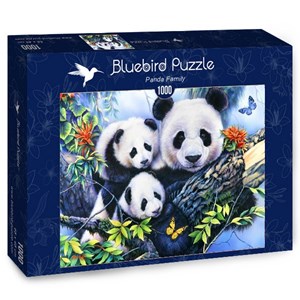 Bluebird Puzzle (70079) - "Panda Family" - 1000 pieces puzzle