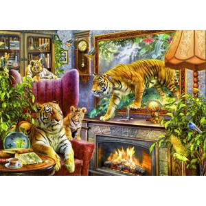 Bluebird Puzzle (70171) - "Tigers Coming to Life" - 2000 pieces puzzle