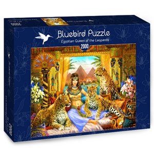 Bluebird Puzzle (70198) - "Egyptian Queen of the Leopards" - 2000 pieces puzzle