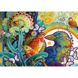 Bluebird Puzzle (70297) - David Galchutt: "Basket of Paradise" - 1000 pieces puzzle