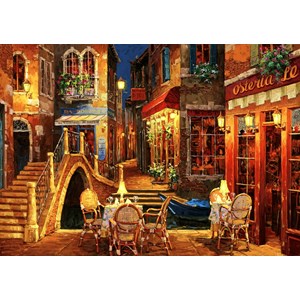 Bluebird Puzzle (70213) - Viktor Shvaiko: "Ristorante Da Roberto" - 1500 pieces puzzle