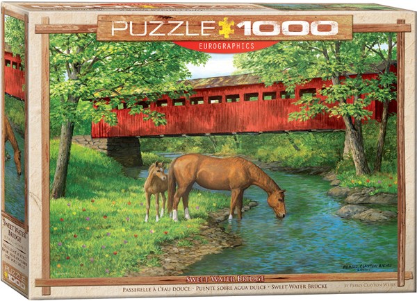 Eurographics (6000-0834) - Persis Clayton Weirs: "Sweet Water Bridge" - 1000 pieces puzzle