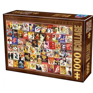 D-Toys (75291) - "Collage, Cabaret" - 1000 pieces puzzle