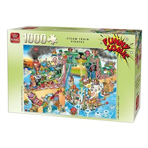 King International (05225) - "Steam Train Pirates" - 1000 pieces puzzle