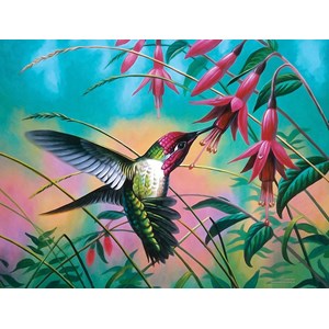 SunsOut (70941) - Cynthie Fisher: "Hummingbird Haven" - 500 pieces puzzle