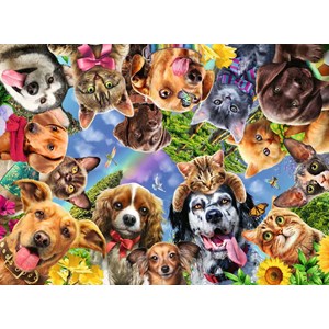 Ravensburger (15042) - "Animal Selfie" - 500 pieces puzzle