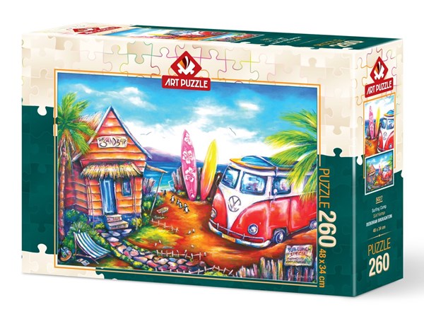 Art Puzzle (5027) - "Surfing Camp" - 260 pieces puzzle