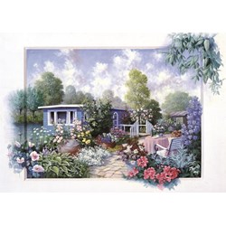 Art Puzzle (4211) - "Garden with Flowers" - 500 pieces puzzle