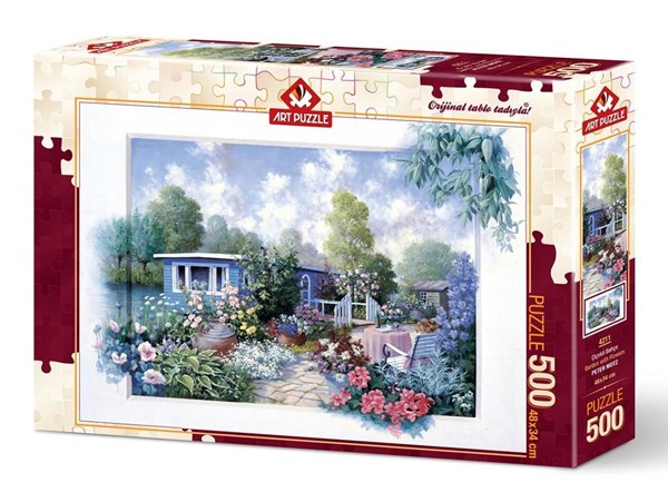Art Puzzle (4211) - "Garden with Flowers" - 500 pieces puzzle