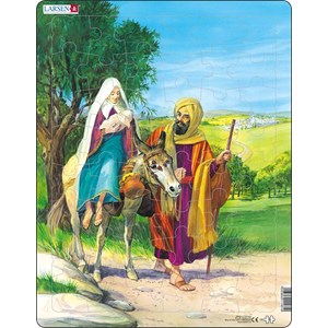 Larsen (C8) - "Mary, Joseph and Baby Jesus on their way to Egypt" - 48 pieces puzzle
