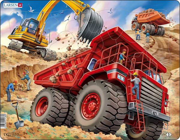 Larsen (US36) - "Giant Dump Truck" - 33 pieces puzzle