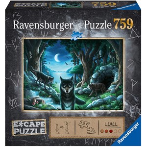 Ravensburger (16434) - "ESCAPE The Curse of the Wolves" - 759 pieces puzzle
