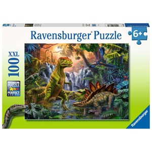 Ravensburger (12888) - "The Dinosaur Oasis" - 100 pieces puzzle