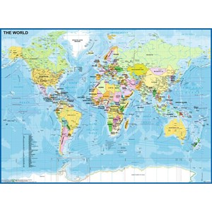 Ravensburger (12890) - "Map of the World" - 200 pieces puzzle