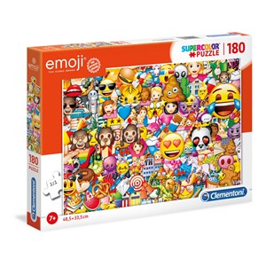 Clementoni (29756) - "Emoji" - 180 pieces puzzle