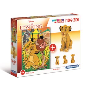 Clementoni (20158) - "Disney Lion King" - 104 pieces puzzle
