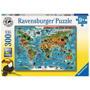 Ravensburger (13257) - "World of Animals" - 300 pieces puzzle