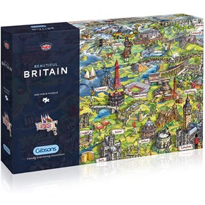Gibsons (G7080) - Maria Rabinsky: "Beautiful Britain" - 1000 pieces puzzle