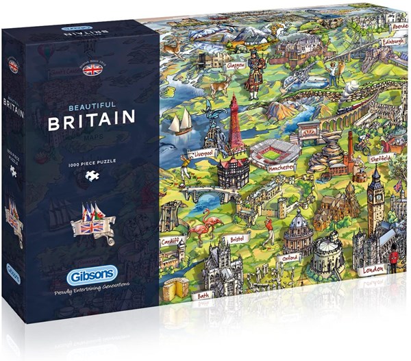 Gibsons (G7080) - Maria Rabinsky: "Beautiful Britain" - 1000 pieces puzzle
