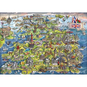 Gibsons (G7080) - Maria Rabinsky: "Beautiful Britain" - 1000 pieces puzzle