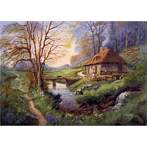Falcon (11243) - "Cottage in the Woods" - 1000 pieces puzzle