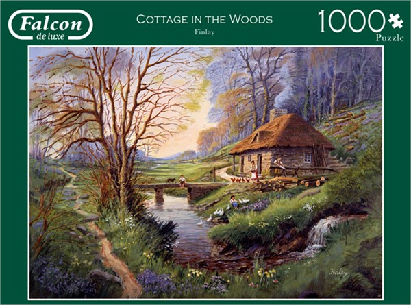 Falcon (11243) - "Cottage in the Woods" - 1000 pieces puzzle