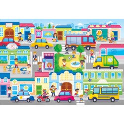 Clementoni (27114) - "In the City" - 104 pieces puzzle