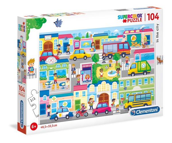 Clementoni (27114) - "In the City" - 104 pieces puzzle
